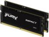 Obrázek KINGSTON SODIMM DDR5 32 GB (Kit of 2) 6400MT/ s CL38 FURY Impact XMP