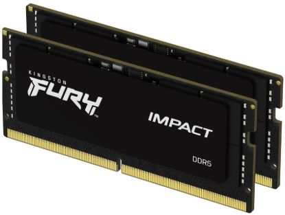 Obrázek KINGSTON SODIMM DDR5 32GB (Kit of 2) 6400MT/s CL38 FURY Impact XMP