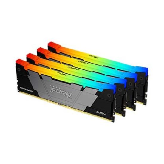 Obrázek KINGSTON DIMM DDR4 64GB (Kit of 4) 3200MT/s CL16 1Gx8 FURY Renegade RGB