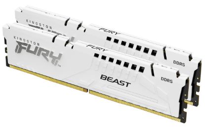 Obrázek KINGSTON DIMM DDR5 64GB (Kit of 2) 6000MT/s CL30 ECC FURY Beast EXPO Bílá