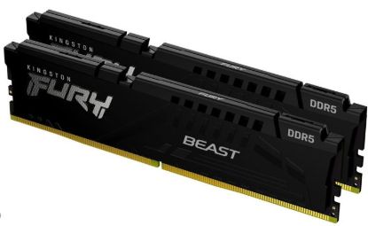 Obrázek KINGSTON DIMM DDR5 128GB (Kit of 2) 5600MT/s CL40 FURY Beast Černá