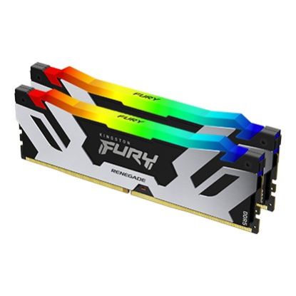 Obrázek KINGSTON DIMM DDR5 48GB(Kit of 2) 8000MT/s CL38 FURY Renegade RGB Silver