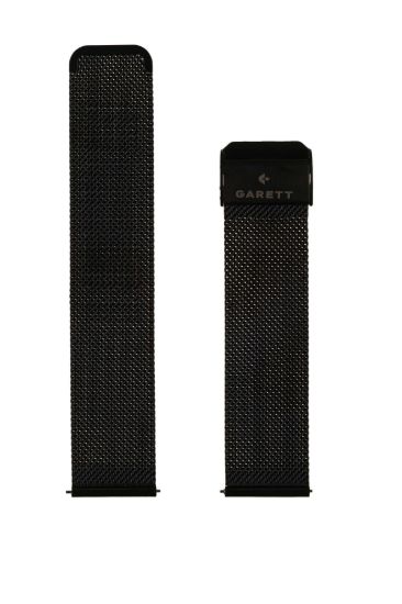 Obrázek Garett univerzální řemínek 22 mm, černý kovový, typ Mesh