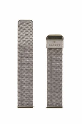 Obrázek Garett univerzální řemínek 18 mm, stříbrný kovový, typ Mesh
