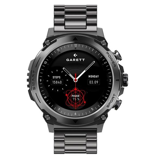 Obrázek Garett Smartwatch Atom Black Steel