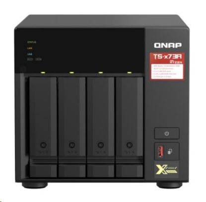 Obrázek QNAP TS- 473A- 8G (4C/ Ryzen V1500B/ 2, 2GHz/ 8 GBRAM/ 4xSATA/ 2xM.2/ 2 x 2, 5GbE/ 3xUSB3.2/ 2xPCIe)