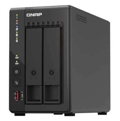 Obrázek QNAP TS- 253E- 8G (4C/ CeleronJ6412/ 2, 6GHz/ 8 GBRAM/ 2xSATA/ 2xM.2/ 2 x 2, 5GbE/ 2xUSB2.0/ 2xUSB3.2/ 2xHDMI)