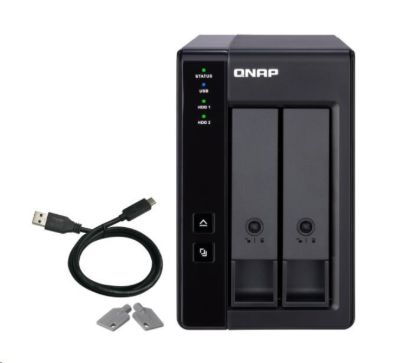 Obrázek QNAP TR- 002 rozšiřujicí jednotka (2xSATA, USB- C 3.2 Gen2)
