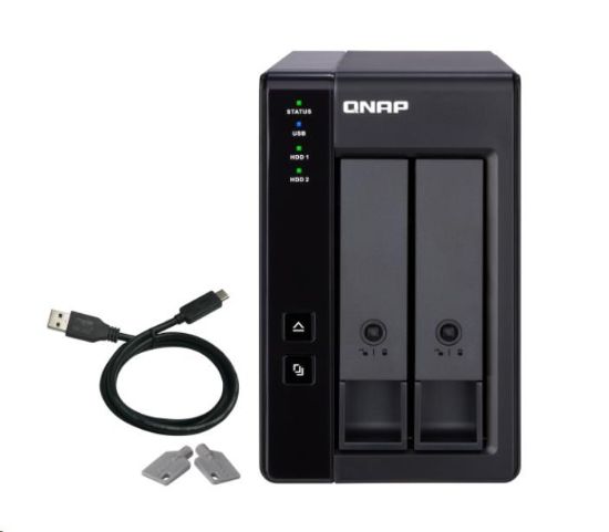 Obrázek QNAP TR- 002 rozšiřujicí jednotka (2xSATA, USB- C 3.2 Gen2)