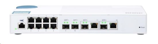 Obrázek QNAP switch QSW- M408- 2C (8xGbE, 2xSFP+, 2 x 10GbE/ SFP+combo)