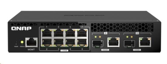 Obrázek QNAP switch QSW- M2108R- 2C (8 x 2, 5GbE, 2 x 10GbE/ SFP+combo)