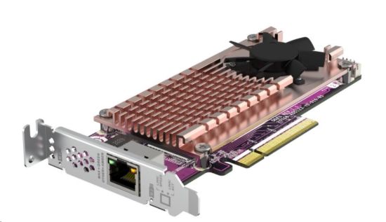 Obrázek QNAP QM2- 2P10G1 TB rozšiřující karta 1 x 10GbE, 2xM.2 NVMe 2280 PCIe Gen3 x 8 pro PC i NAS