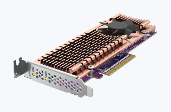 Obrázek QNAP QM2- 2P- 384A rozšiřující karta 2xM.2 NVMe 2280/ 22110 PCIe Gen3 x 4 pro PC i NAS