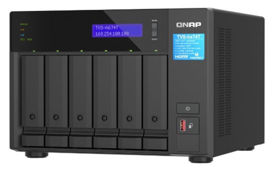 Obrázek QNAP TVS- h674T- i5- 32G (6C/ i5- 12400/ 4, 4GHz/ 32 GBRAM/ 6xSATA/ 2 x 2, 5GbE/ 2xM.2/ 3xUSB3.2/ 1xHDMI/ 2xTB/ 2xPCIe)