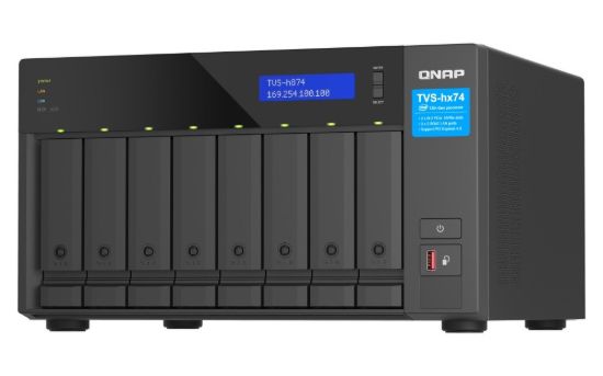 Obrázek QNAP TVS- h874- i7- 32G (12C/ i7/ 32 GBRAM/ 8xSATA/ 2 x 2, 5GbE/ 2xM.2/ 3xUSB3.2/ 1xHDMI/ 2xPCIe)