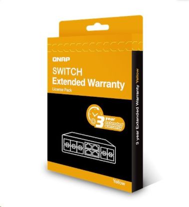 Obrázek QNAP LW- SWITCH- YELLOW- 3Y- EI elektronická prodlužujicí záruka 3 roky
