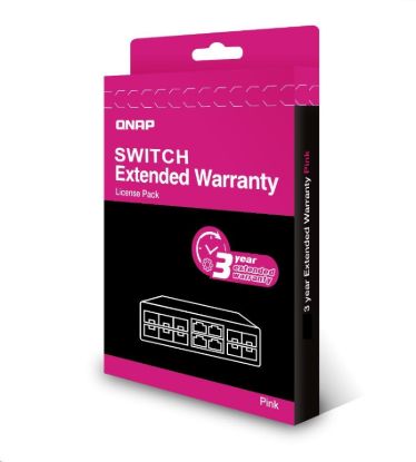 Obrázek QNAP LW- NW- PINK- 3Y- EI elektronická prodlužujicí záruka 3 roky
