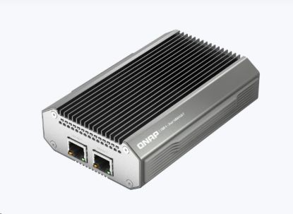 Obrázek QNAP QNA- UC10G2T adaptér USB- C/ Thunderbolt 4 na 2x 10 GBASE- T (2 x 10GbE, 1xUSB- C4/ TB4, fanless)