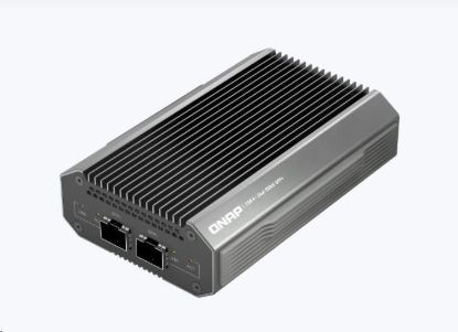 Obrázek QNAP QNA- UC10G2SF adaptér USB- C/ Thunderbolt 4 na 2x SFP+ (2xSFP+, 1xUSB- C4/ TB4, fanless)