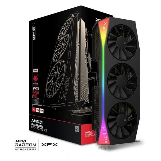 Obrázek VGA XFX Mercury AMD Radeon RX 9070 XT OC 16GB GDDR6 Gaming edition RGB