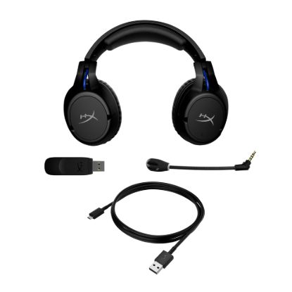 Obrázek HyperX Cloud Flight - Wireless Gaming Headset (Black-Blue) - PS5-PS4 (HHSF1-GA-BK/G) - Sluchátka pro herní konsole