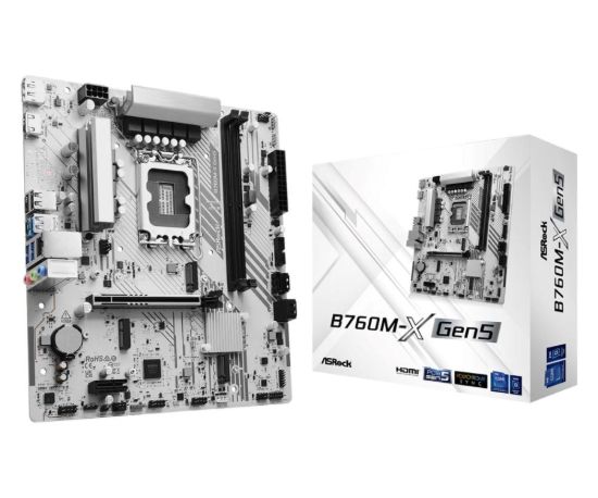 Obrázek ASRock MB Sc LGA1700 B760M- X Gen5, Intel B760, 2xDDR5, 1xDP, 1xHDMI, mATX