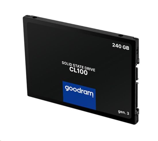 Obrázek GOODRAM SSD CL100 Gen.3 240GB SATA III 7mm, 2,5" (R: 520MB/s; W 400MB/s)