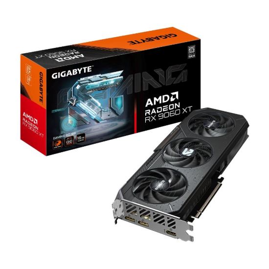 Obrázek GIGABYTE VGA AMD Radeon RX 9060 XT GAMING OC 16 GB, 16 GB GDDR6, 2xDP, 1xHDMI