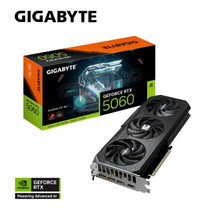 Obrázek GIGABYTE VGA NVIDIA GeForce RTX 5060 GAMING OC 8G, 8G GDDR7, 3xDP, 1xHDMI