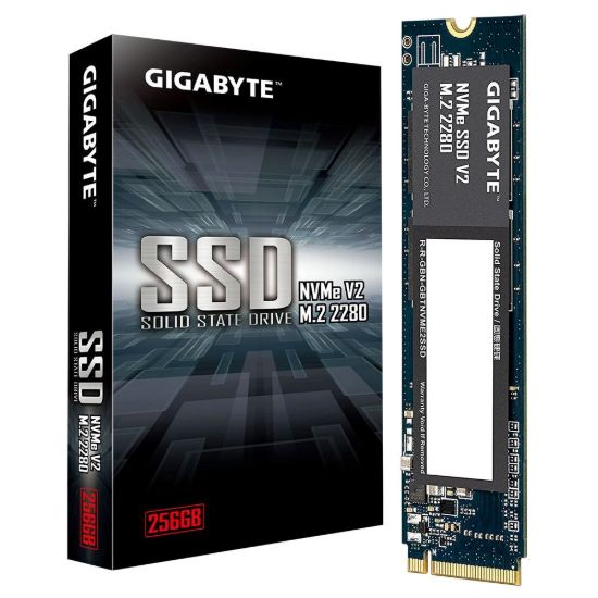 Obrázek GIGABYTE SSD NVMe V2 256GB, PCIe Gen3x4, M.2 2280, (R: 3200MB/ s, W: 1200MB/ s)