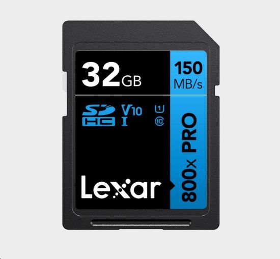 Obrázek Lexar SDHC 800x Pro UHS- I cards, C10 (V10) U1, R150, 32GB