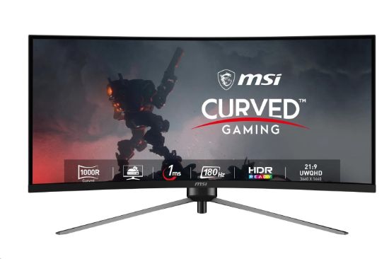 Obrázek MSI LCD MAG 345CQR, 34" 3440x1440, 180Hz, 1ms, VESA, DP, HDMI, Audio, Black
