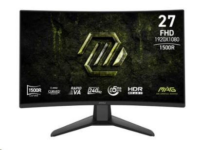 Obrázek MSI LCD MAG 274CF X24, 27", 1920x1080, Rapid VA, 0, 5 ms, VESA 100x100, Black