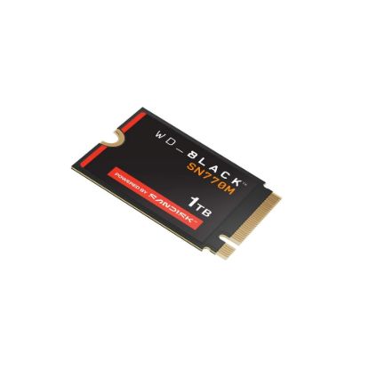 Obrázek WD BLACK SSD NVMe 1TB PCIe SN770M Powered by SanDisk, Gen4 8 Gb/s, (R:5150, W:4900MB/s) M.2 2230-S3-M