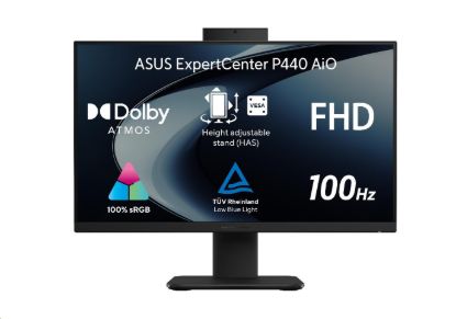 Obrázek ASUS PC AiO ExpertCenter P44 (P440VAK-BPC038XA), i3-1315U, 23.8" FHD, 8GB, 512GB SSD, Intel, W11 Pro Edu, Black