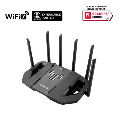 Obrázek ASUS Herní Router TUF-BE9400 3-pásmový WiFi7 Router, 1x WAN, 3x LAN, AiMesh