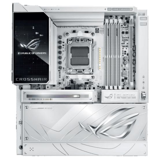 Obrázek ASUS MB Sc AM5 ROG CROSSHAIR X870E GLACIAL, AMD X870E, 2xDDR5, WiFi, 2xUSB4, E- ATX