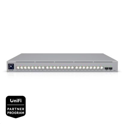 Obrázek Ubiquiti Enterprise Campus 24 PoE - 24-port PoE switch, 16x 10GbE + 8x 2,5GbE + 2x 25Gb SFP28, power budget 1050W, RP