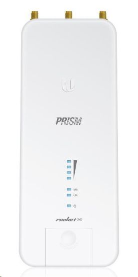 Obrázek UBNT airMAX Rocket2 AC [airPRISM, AP/ Client, 2.4GHz, airMAX ac, 27dBm, 2xRSMA, 1xGPS]