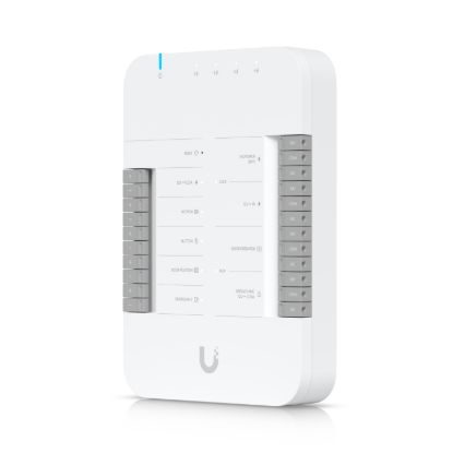 Obrázek Ubiquiti Přístupový systém (UA-Hub-Door), rozbočovač/kontroler, 1x PoE++ vstup, 5x 1Gb LAN, PoE výstup, 4x relé, DIN