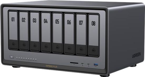 Obrázek UGREEN NASync DXP8800 Plus (10C/ i5- 1235U/ 4, 4GHz/ 8GBRAM/ 8xSATA/ 2xM.2/ 2x10GbE/ 1xPCIe/ 2xTB/ 2xUSB2.0/ 2xUSB3.2/ HDMI/ SD)