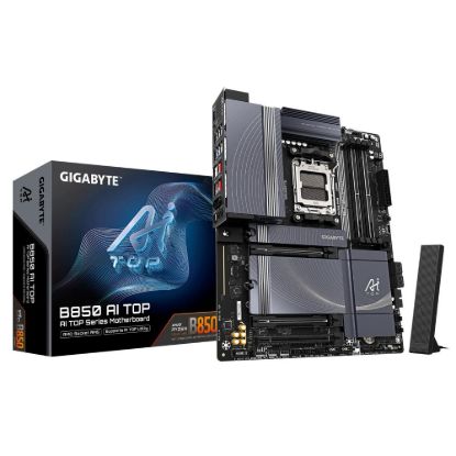 Obrázek GIGABYTE MB Sc AM5 B850 AI TOP, AMD B850, 4xDDR5, 1xUSB4, 1xHDMI, WI- FI, ATX