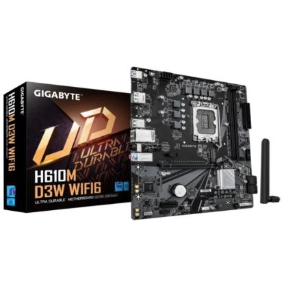 Obrázek GIGABYTE MB Sc LGA1700 H610M D3W WIFI6, Intel H610, 2xDDR5, 1xHDMI, 1xDP, Wifi, mATX