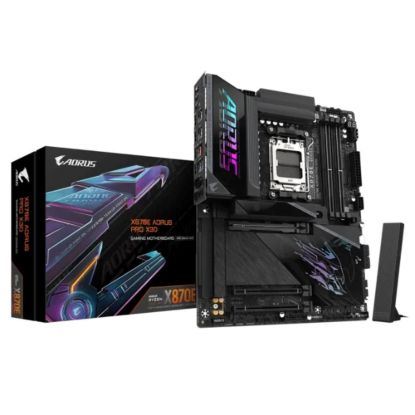 Obrázek GIGABYTE MB Sc AM5 X870E A PRO X, AMD X870E, 4xDDR5, 2xUSB- C, 2xHDMI, Wifi, ATX