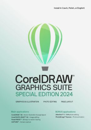 Obrázek CorelDRAW Graphics Suite Special Edition 2024 CZ/PL ESD + Vision FX 2.0
