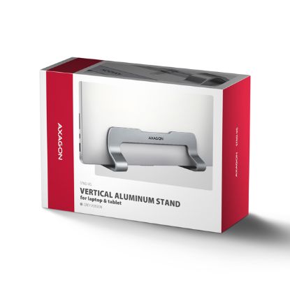 Obrázek AXAGON STND- LAB hliníkový stojan na notebook 10"- 17.3" nastavitelná výška, černý