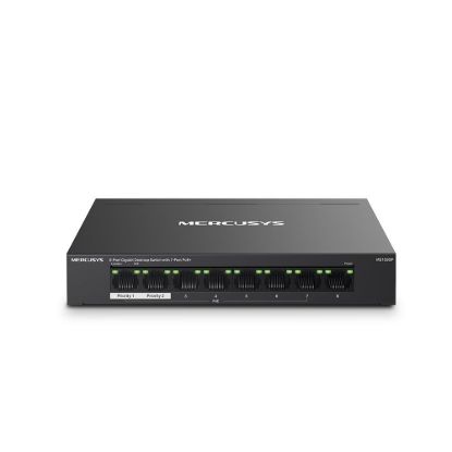 Obrázek MERCUSYS switch MS108GP (8xGbE, 7xPoE+, 65 W, fanless)