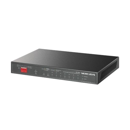 Obrázek MERCUSYS switch MS110GMP (10xGbE, 8xPoE+, 111 W, fanless)