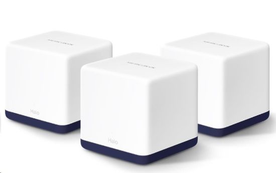 Obrázek MERCUSYS Halo H50G(3- pack) Aginet WiFi5 Mesh (AC1900, 2, 4GHz/ 5GHz, 3xGbELAN/ WAN)