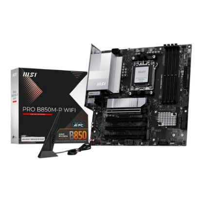 Obrázek MSI MB Sc AM5 PRO B850M- P WIFI, AMD B850, 4xDDR5, 1xDP, 1xHDMI, mATX